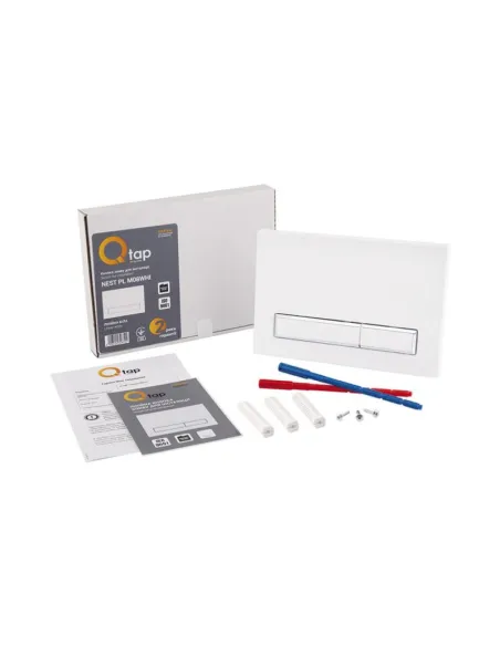 Клавіша змиву для інсталяції Q-Tap Nest QT0111M08V1384W, біла - 5