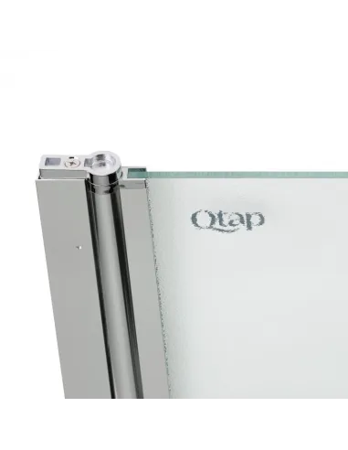 Скляна шторка для ванної Q-Tap Standard CRM407513APL Pear, розстібна - 4