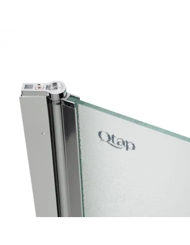 Скляна шторка для ванної Q-Tap Standard CRM407513APL Pear, розстібна - 5