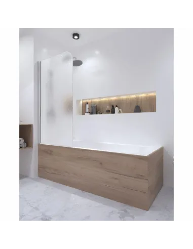 Скляна шторка для ванної Q-Tap Standard CRM407513APL Pear, розстібна - 10