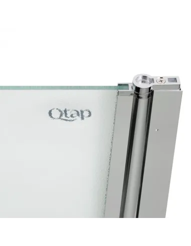 Стеклянная шторка для ванной Q-Tap Standard CRM407513APR Pear, распашная - 4