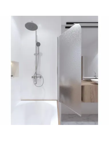 Стеклянная шторка для ванной Q-Tap Standard CRM407513APR Pear, распашная - 9