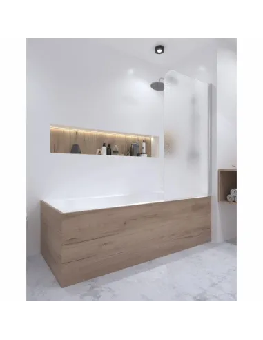 Стеклянная шторка для ванной Q-Tap Standard CRM407513APR Pear, распашная - 10