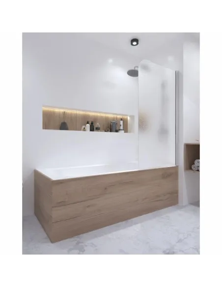 Стеклянная шторка для ванной Q-Tap Standard CRM407513APR Pear, распашная - 10