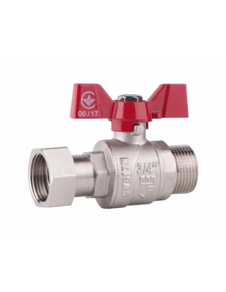 Кран кульовий прямий SD Forte ВН SF261W15 з накидною гайкою 1/2 дюйми - 1