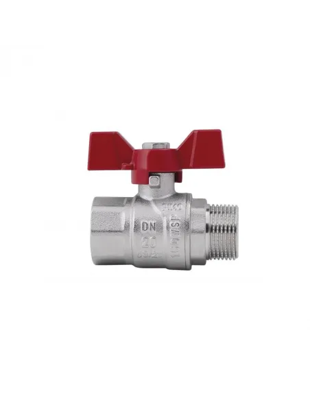 Кран шаровой прямой SD Forte ВН SF607W20 3/4 дюйма - 3