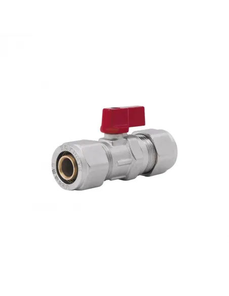 Кран шаровой обжимной для металлопластиковых труб SD Forte SF263W20 20 х20 мм - 1