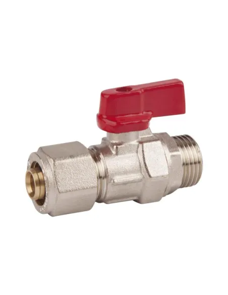 Кран кульовий обтискний для металопластикових труб SD Forte НР SF262W20 20 х 3/4 дюйма - 1