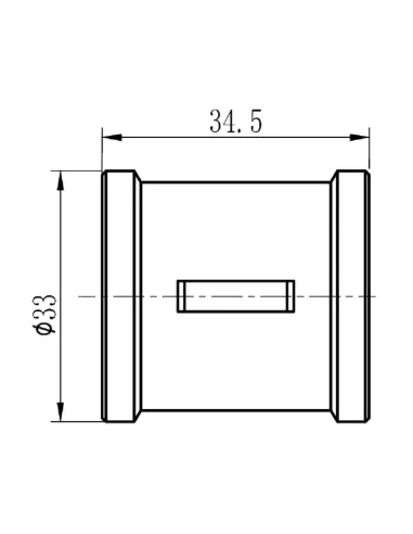Муфта латунна SD Forte ВВ SF35620 3/4 дюйма - 2