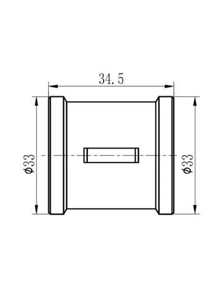 Муфта латунная SD Forte ВВ SF356H20 хром, 3/4 дюйма - 2