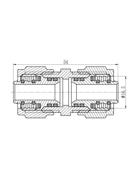 Муфта обтискна SD Forte SF170W1616 16 мм - 2 Муфта обтискна SD Forte SF170W1616 16 мм - 2