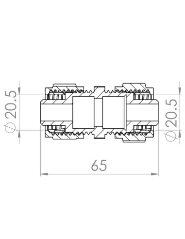 Муфта обтискна SD Forte SF170W2020 20 мм - 2