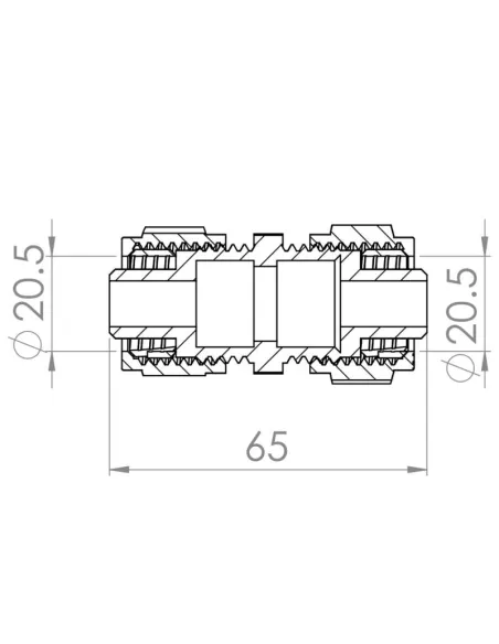 Муфта обтискна SD Forte SF170W2020 20 мм - 2
