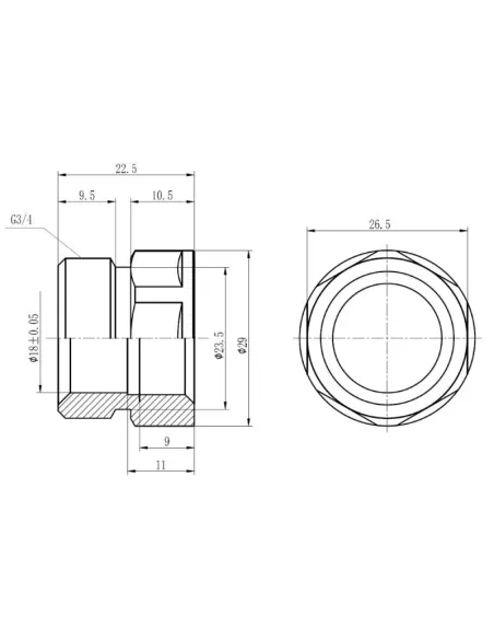 Муфта обтискна SD Forte У SF171W2015 20 х 1/2 дюйма - 2