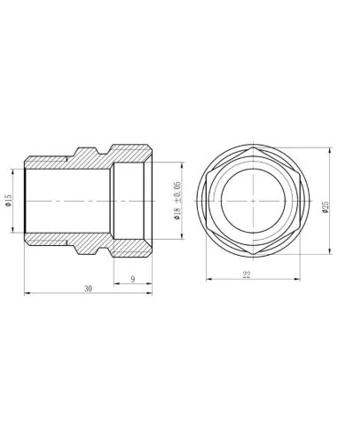 Муфта обтискна SD Forte В SF171W2020 20 х 3/4 дюйма - 2
