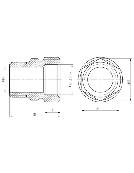 Муфта обжимная SD Forte В SF171W2020 20 х 3/4 дюйма - 2