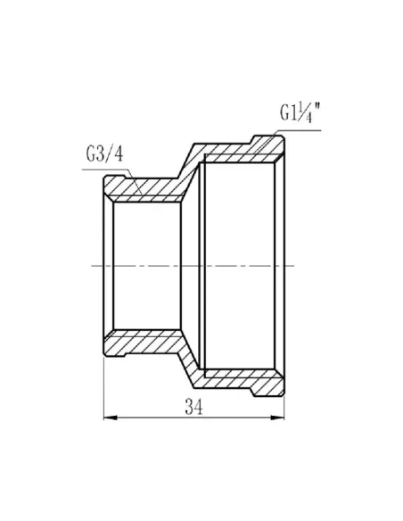 Муфта редукційна SD Forte ВВ SF3573220 1 1/4 х 3/4 дюйма - 2
