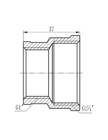 Муфта редукционная SD Forte ВВ SF3573225 1 1/4 х 1 дюйм - 2