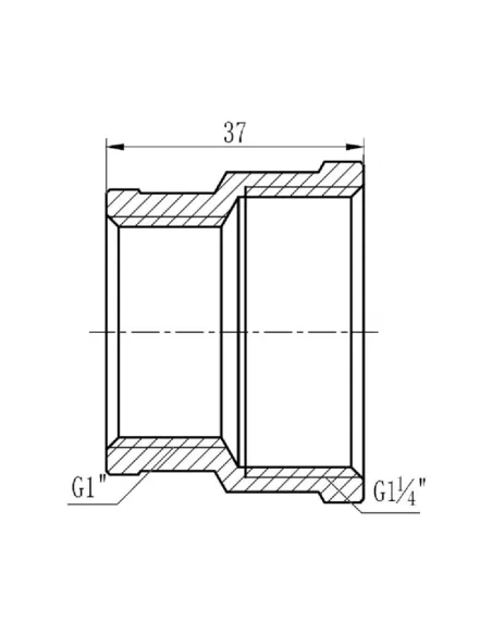 Муфта редукционная SD Forte ВВ SF3573225 1 1/4 х 1 дюйм - 2