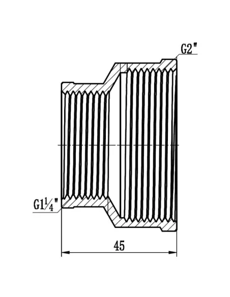 Муфта редукційна SD Forte ВВ SF3575032 2 х 1 1/4 дюйма - 2