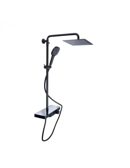 Душова система з термостатом Q-Tap Sloup QTSL57T105VNKBB Black Matt - 1