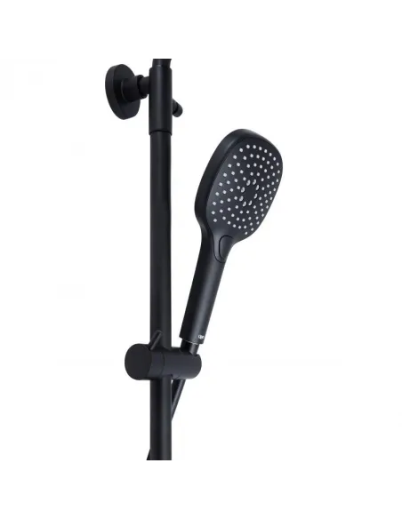 Душова система з термостатом Q-Tap Sloup QTSL57T105VNKBB Black Matt - 4
