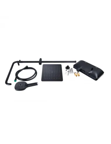 Душова система з термостатом Q-Tap Sloup QTSL57T105VNKBB Black Matt - 9