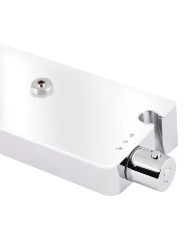 Душевая система с термостатом Q-Тap Sloup QTSL57T105VOGC, хром, белая - 4