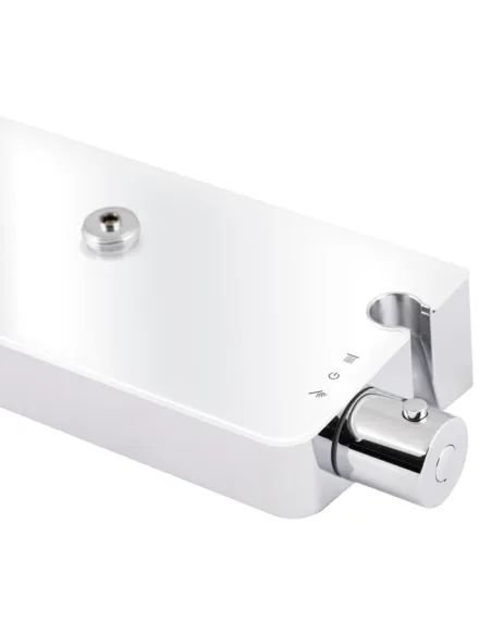 Душевая система с термостатом Q-Тap Sloup QTSL57T105VOGC, хром, белая - 4
