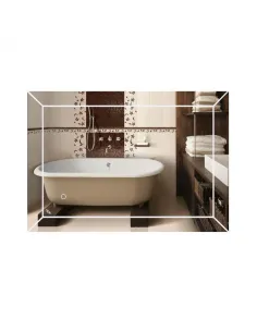 Дзеркало для ванної кімнати Q-Tap Aries Reverse QT037816015070W, з LED - підсвічуванням - 1