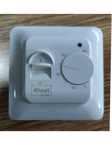 Терморегулятор для теплої підлоги 4Heat M5.16 білий механічний - 2