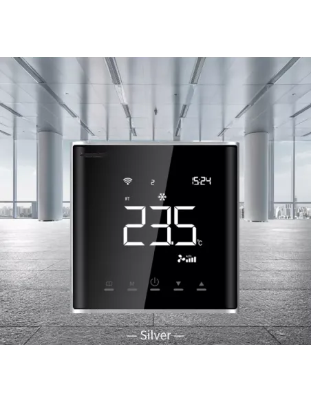 Терморегулятор для теплої підлоги 4Heat AE-669 срібло сенсорний з Wi-Fi - 3