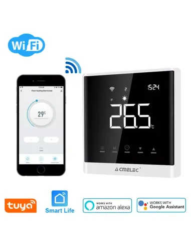 Терморегулятор для теплої підлоги 4Heat AE-669 золото сенсорний з Wi-Fi. - 2