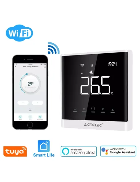 Терморегулятор для теплого пола 4Heat AE-669 золото сенсорный с Wi-Fi - 2
