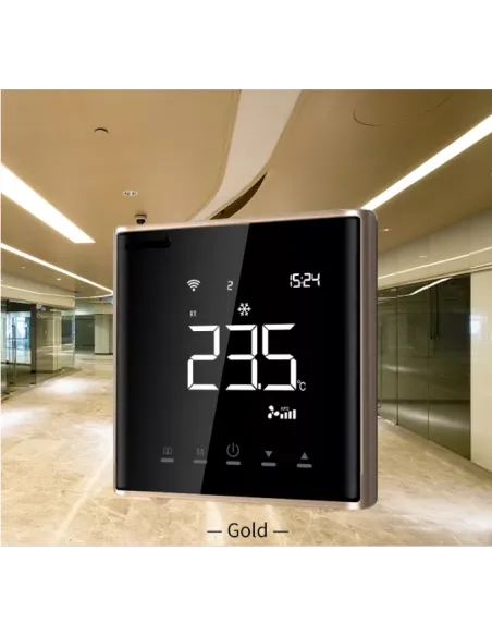 Терморегулятор для теплого пола 4Heat AE-669 золото сенсорный с Wi-Fi - 3