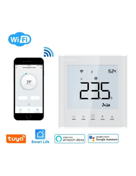 Терморегулятор для теплого пола 4Heat AE669DB белый сенсорный с Wi-Fi - 2