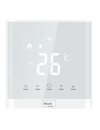 Терморегулятор для теплого пола 4Heat AE667 белый сенсорный с WiFi - 1