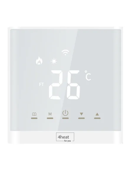 Терморегулятор для теплого пола 4Heat AE667 белый сенсорный с WiFi - 1