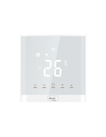 Терморегулятор для теплого пола 4Heat AE667 белый сенсорный с WiFi - 5
