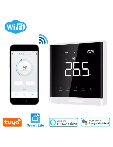 Терморегулятор для теплого пола 4Heat AE-668W белый сенсорный с WiFi - 2