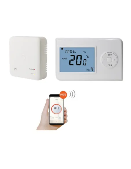 Терморегулятор для котла 4Heat WT-02 белый беспроводной программатор с WiFi  - 1