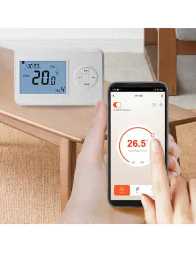  Терморегулятор для котла 4Heat WT-02 бездротовий білий програматор з WiFi - 8