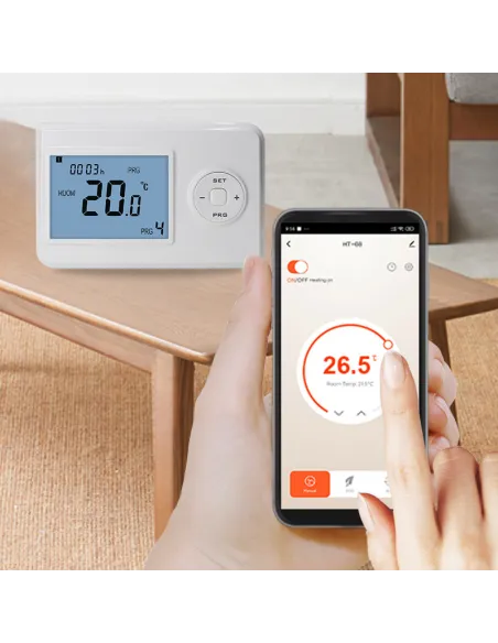 Терморегулятор для котла 4Heat WT-02 белый беспроводной программатор с WiFi  - 8