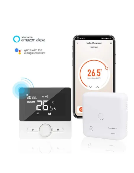  Терморегулятор для котла 4Heat WT-25 чорний бездротовий програматор з WiFi - 1