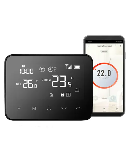 Терморегулятор для котла 4Heat WT-20 черный сенсорный беспроводной программатор с WiFi - 2