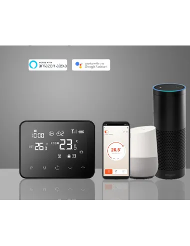 Терморегулятор для котла 4Heat WT-20 черный сенсорный беспроводной программатор с WiFi - 5