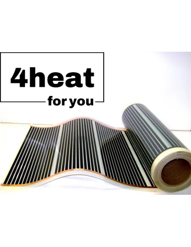 Інфрачервона плівка 4Heat Graphene 305-110, ширина 50 см, 220 Вт/м2, рулон 150 метрів - 1