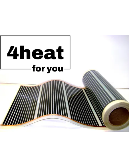 Інфрачервона плівка 4Heat Graphene 305-200 50 см ширина, 400 Вт/м2, рулон 100 метрів - 1