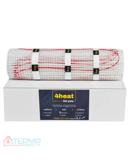 Нагревательный мат 4Heat MiniMat 150-12.0, 1800 Вт, двухжильный, под плитку - 2