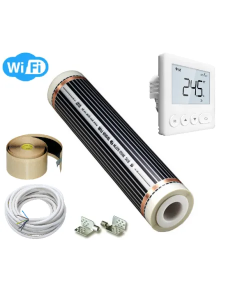 Комплект 4Heat FilmKit Standart-4.0 інфрачервона плівка з механічним терморегулятором, 4 м2 - 1 Комплект 4Heat FilmKit Standart-4.0 інфрачервона плівка з механічним терморегулятором, 4 м2 - 1